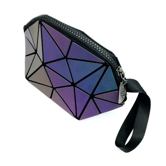 TIKEA Geometric Luminous Small Makeup Pouch - Picture 1 of 7